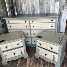 Load image into Gallery viewer, Southwestern Style Dresser and Bedside Tables
