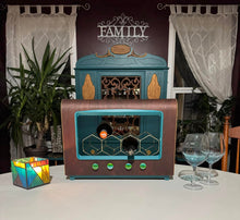 Load image into Gallery viewer, Vintage Radio Wine Holder
